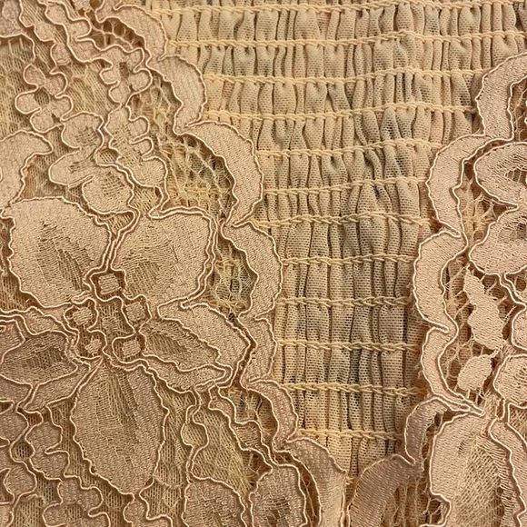 Blushing Lace Smocked Top by Express - Picture 15 of 16